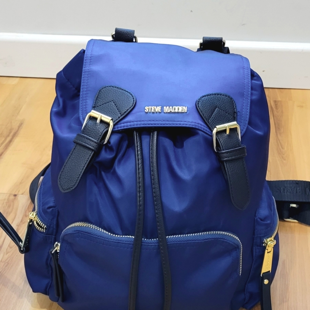 Back pack woman bag steve madden navy
